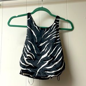 Zara, top, zebra, silk